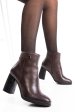 Botine dama piele naturala maro 2s7702827