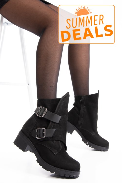 Ghete dama piele naturala negre 1s7792887nbk