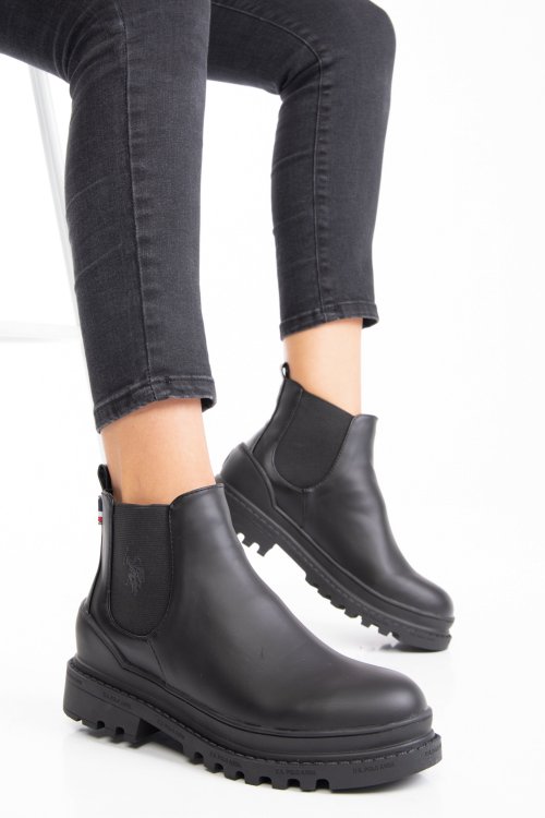 U.s. polo assn, ghete femei black kiev