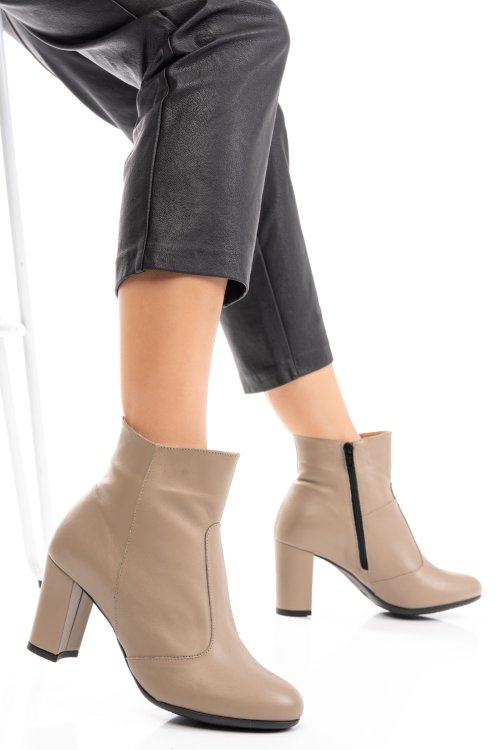 Botine crem piele naturala 1s77726