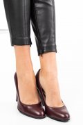 PANTOFI DAMA GUBAN PIELE NATURALA VISINII 3S77577