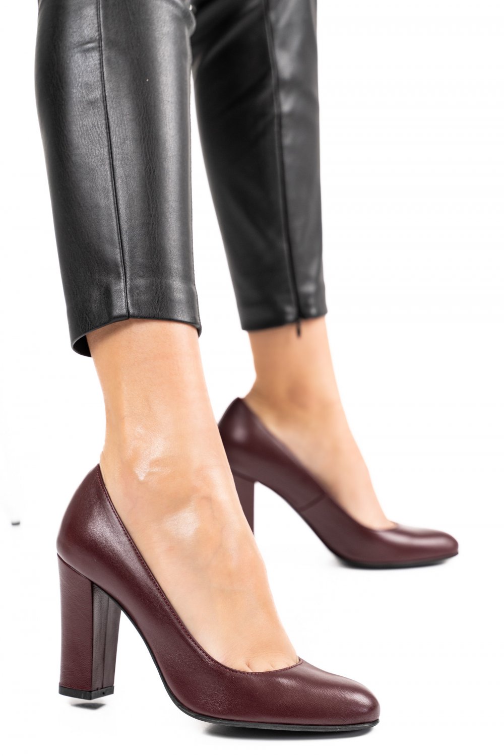 PANTOFI DAMA GUBAN PIELE NATURALA VISINII 3S77577