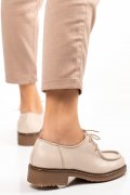 MOCASINI BEJ PIELE NATURALA 8S77456