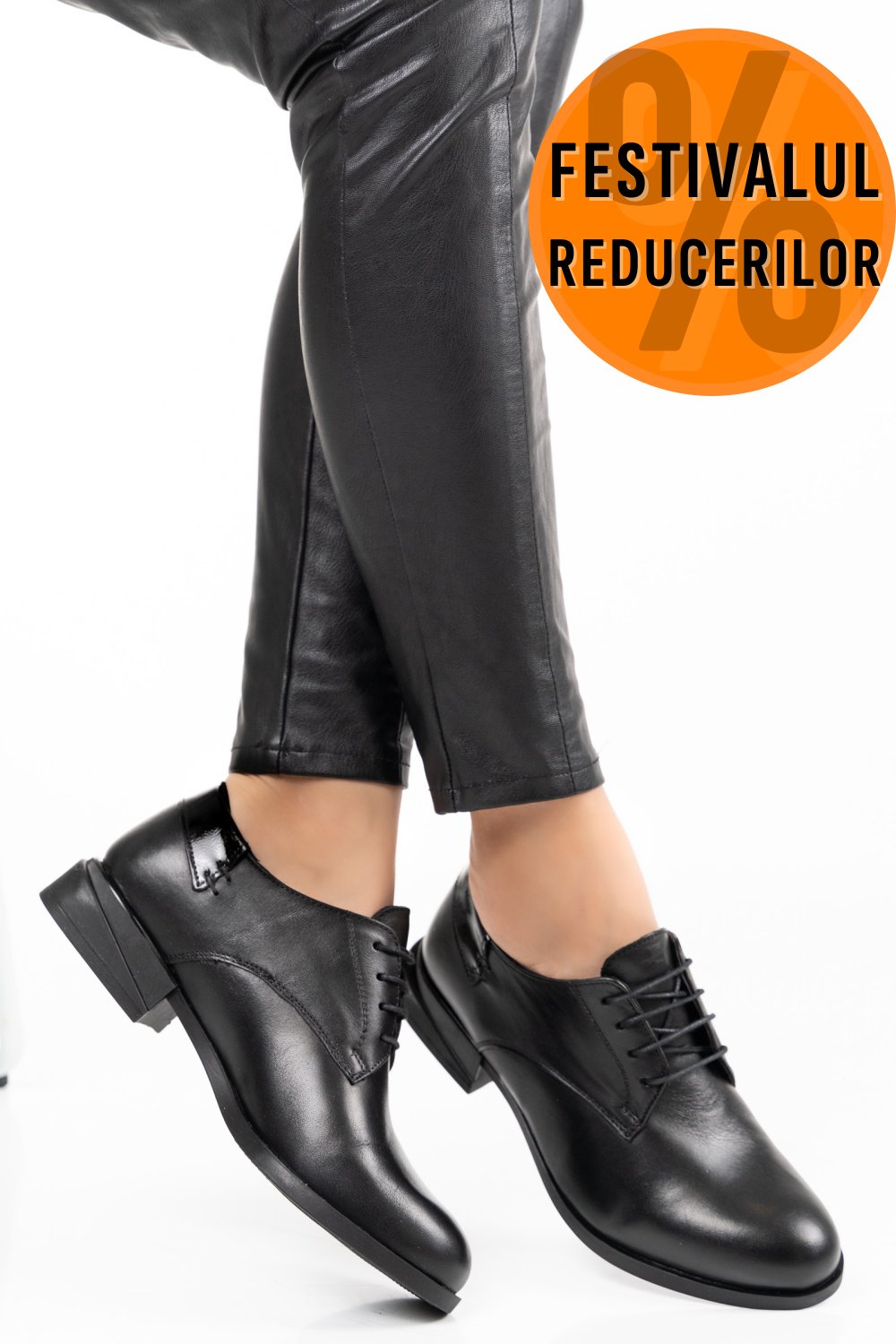 PANTOFI NEGRI PIELE NATURALA 2S7712623NP