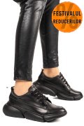 PANTOFI SPORT NEGRI PIELE NATURALA 2S7711608NP