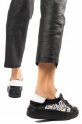 PANTOFI SPORT ALL BLACK PIELE NATURALA 3S77000
