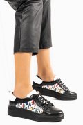 PANTOFI SPORT ALL BLACK PIELE NATURALA 3S77000