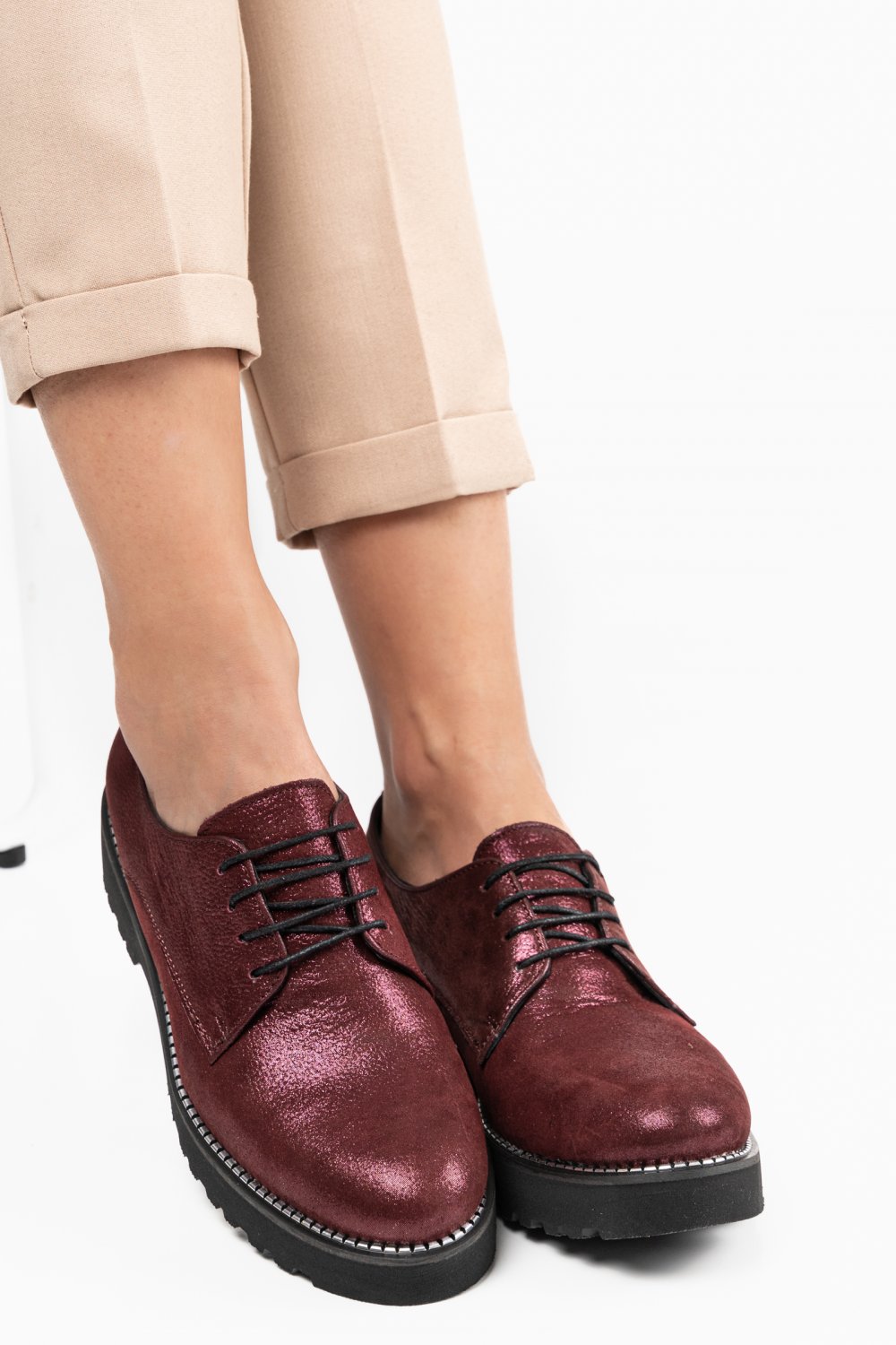 PANTOFI VISINII PIELE NATURALA 1S7792656