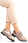 PANTOFI TAUPE PIELE NATURALA LACUITA 2S7712623NPK