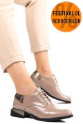 PANTOFI TAUPE PIELE NATURALA LACUITA 2S7712623NPK