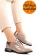 Pantofi taupe piele naturala lacuita 2s7712623npk