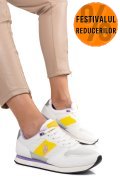 U.S. POLO ASSN, PANTOFI SPORT WHITE YELLOW NOBIW005