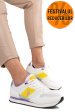 U.s. polo assn, pantofi sport white yellow nobiw005