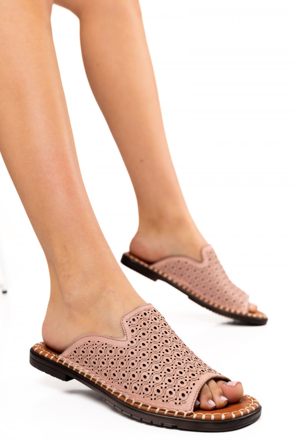 PAPUCI ROZ PIELE NATURALA 0S77301-2