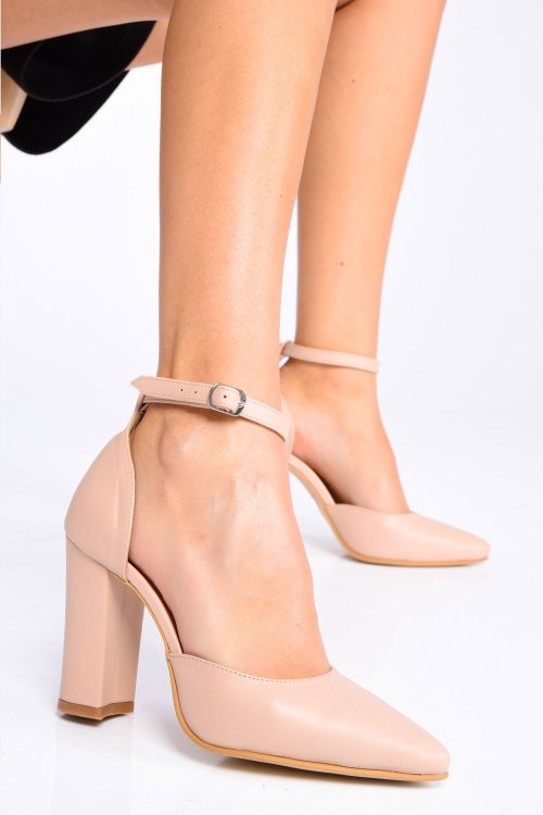 Pantofi roz piele naturala 1s77956