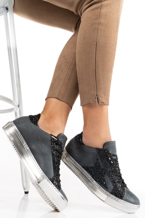 Pantofi sport bleumarin piele naturala ms77de