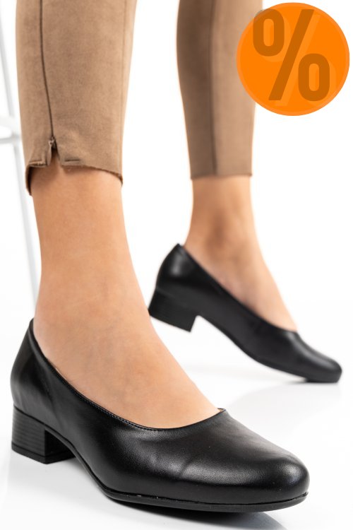 Pantofi dama piele naturala negri 2s77040