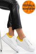 Pantofi sport alb galben piele naturala 2s7701684