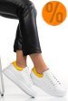 Pantofi sport alb galben piele naturala 2s7701684