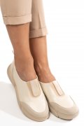 PANTOFI BEJ PIELE NATURALA 2002L