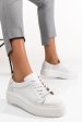 Pantofi sport dama piele naturala albi 3s77001