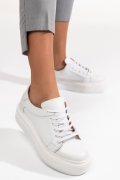 PANTOFI SPORT DAMA PIELE NATURALA ALBI 3S77001