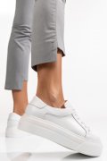PANTOFI SPORT DAMA PIELE NATURALA ALBI 3S77001