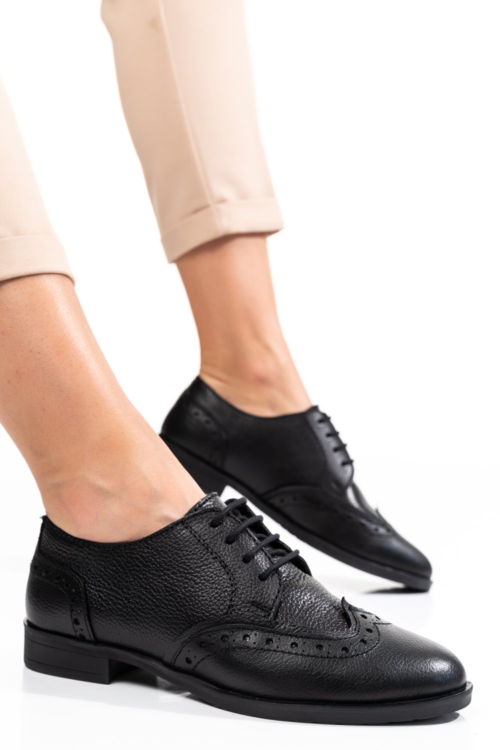 PANTOFI NEGRI PIELE NATURALA 9239