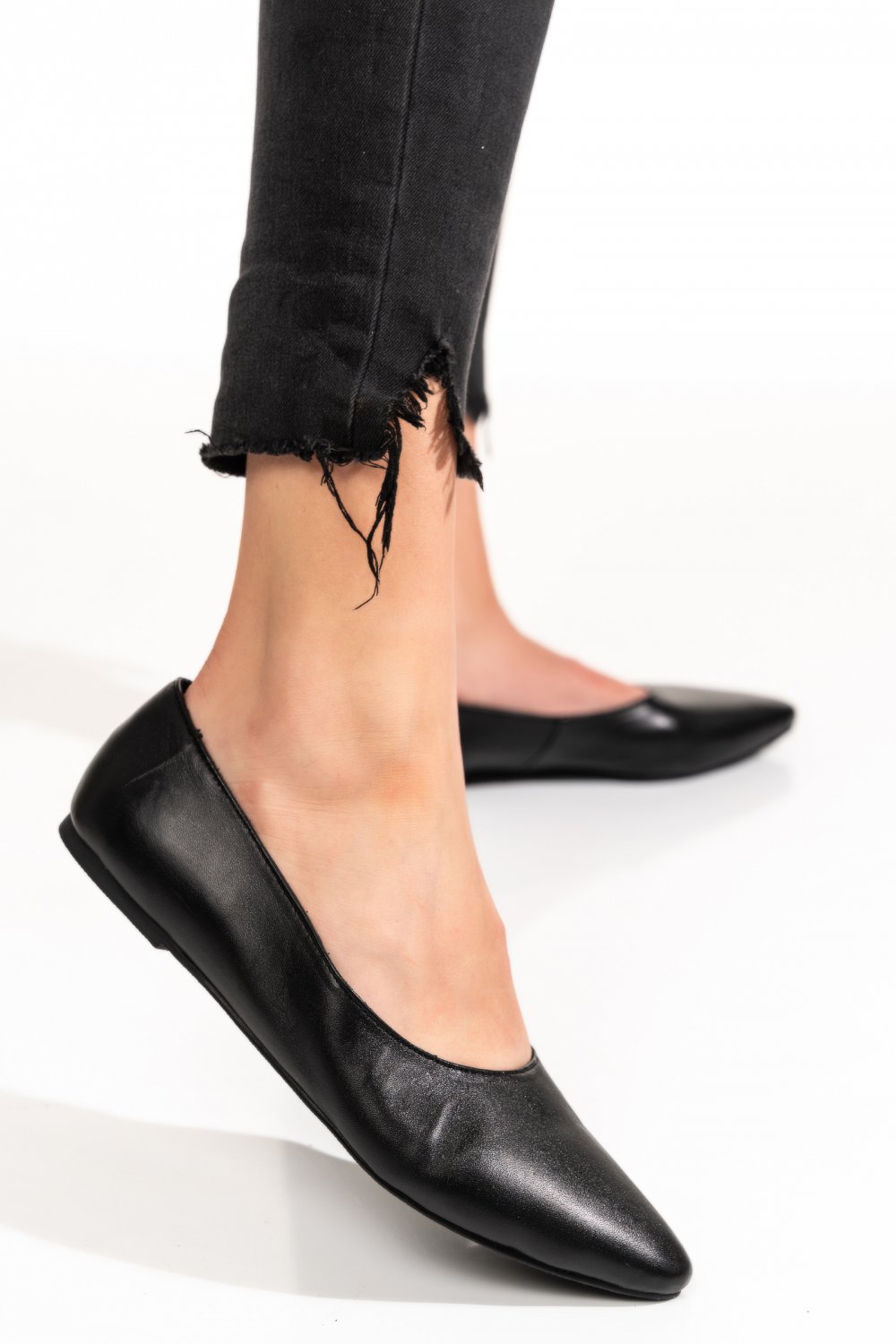 BALERINI NEGRI PIELE NATURALA 9S77236