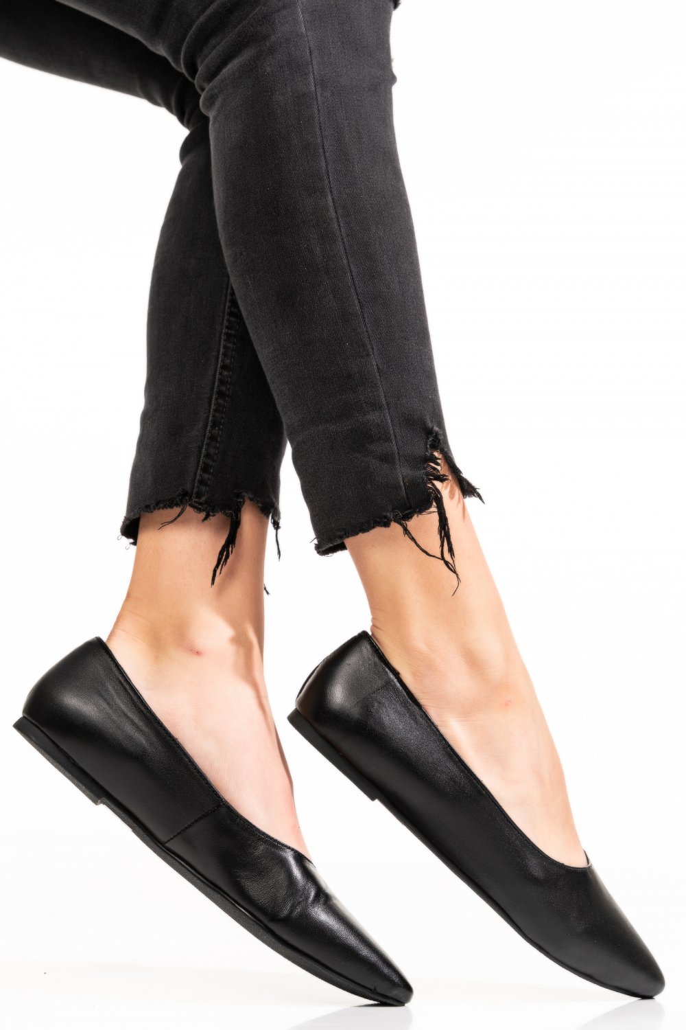 BALERINI NEGRI PIELE NATURALA 9S77236