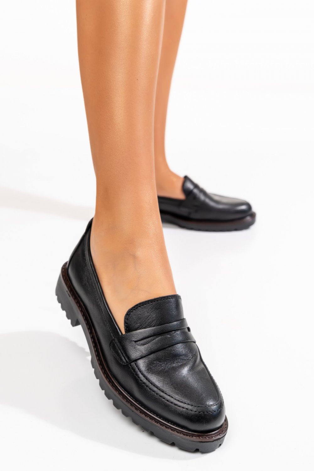 MOCASINI NEGRI PIELE NATURALA 9S77233