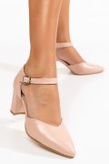PANTOFI NUDE PIELE NATURALA 1S77701