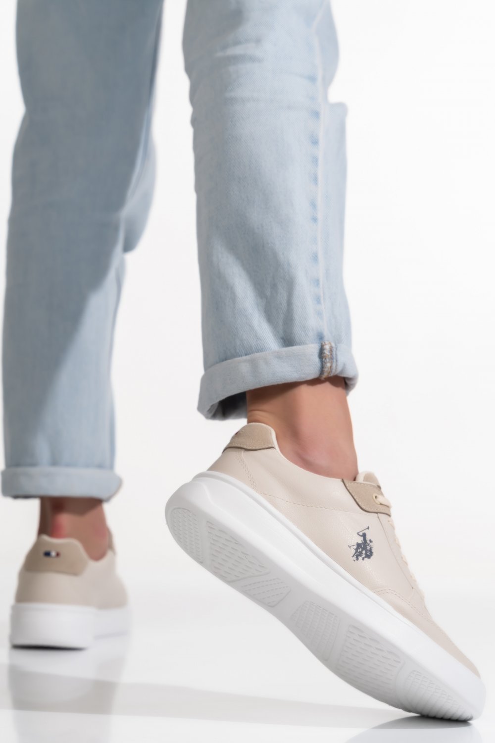 U.S. POLO ASSN, PANTOFI SPORT BEIGE ELTA