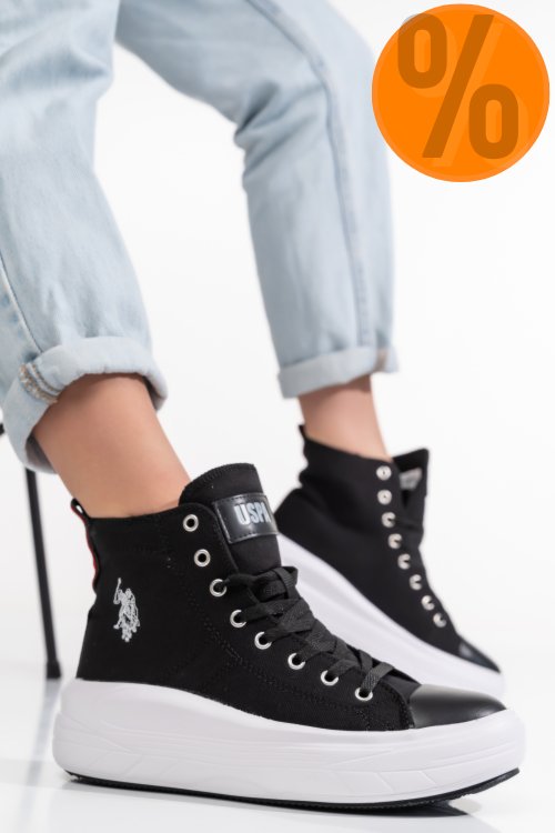U.s. polo assn, ghete sport black clementine