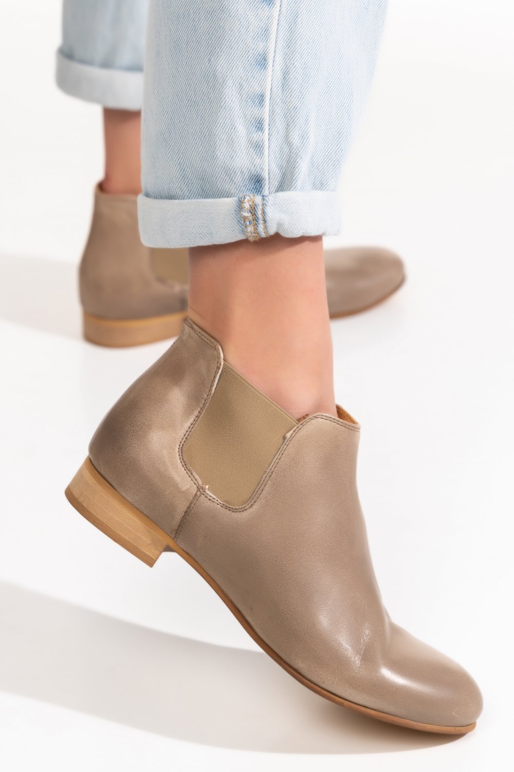 GHETE DAMA PIELE NATURALA TAUPE 1S77962021