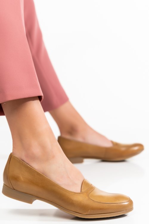 Pantofi maro piele naturala 7s7706