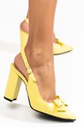 PANTOFI GALBENI PIELE NATURALA 1S77985