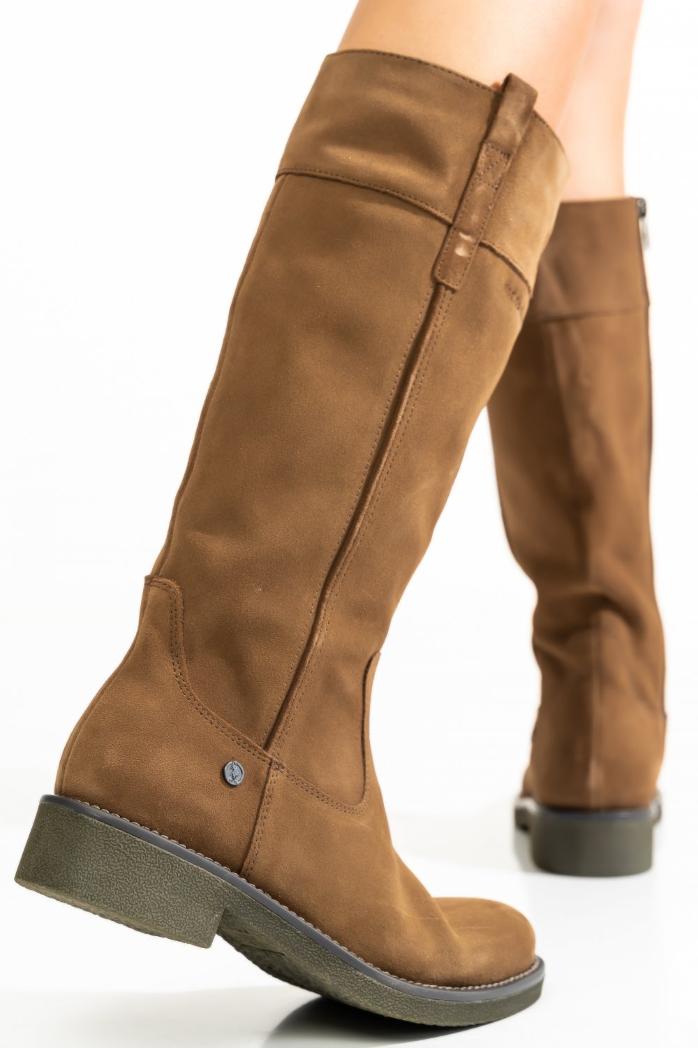 U.S. POLO ASSN, CIZME BROWN SUEDE WINCHESTER