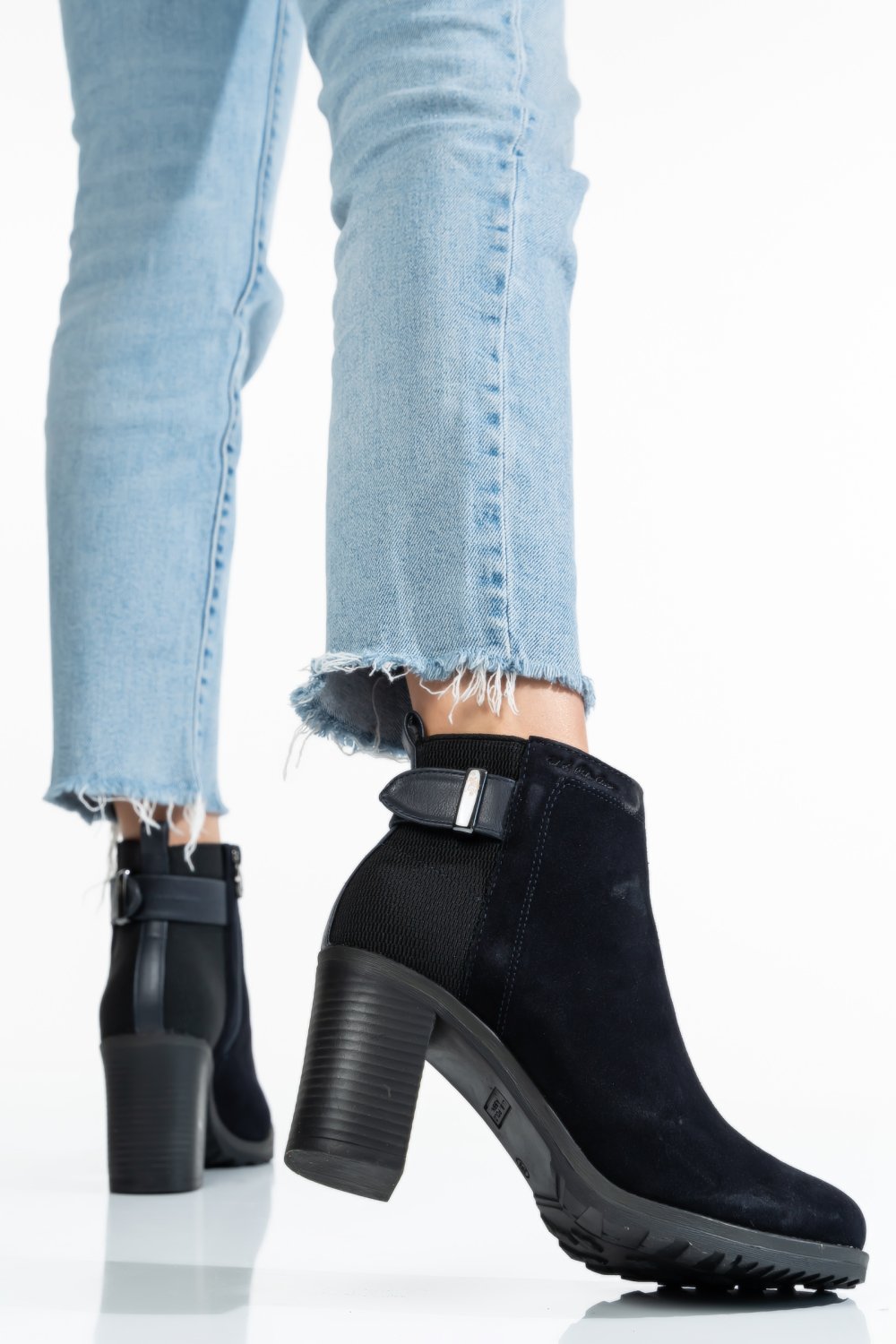 U.S. POLO ASSN, BOTINE DARK BLUE SUEDE DUISBURG