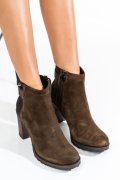 U.S. POLO ASSN, BOTINE DARK BROWN SUEDE DUISBURG