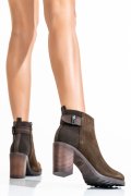U.S. POLO ASSN, BOTINE DARK BROWN SUEDE DUISBURG