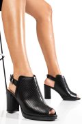 BOTINE FEMEI PIELE NATURALA NEGRE 5S77265