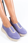 PANTOFI SPORT DAMA PIELE NATURALA MOV 2002L