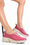 PANTOFI CASUAL DAMA PIELE NATURALA ROZ 2002L