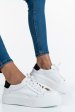 Pantofi sport dama piele naturala alb negru 3s77001