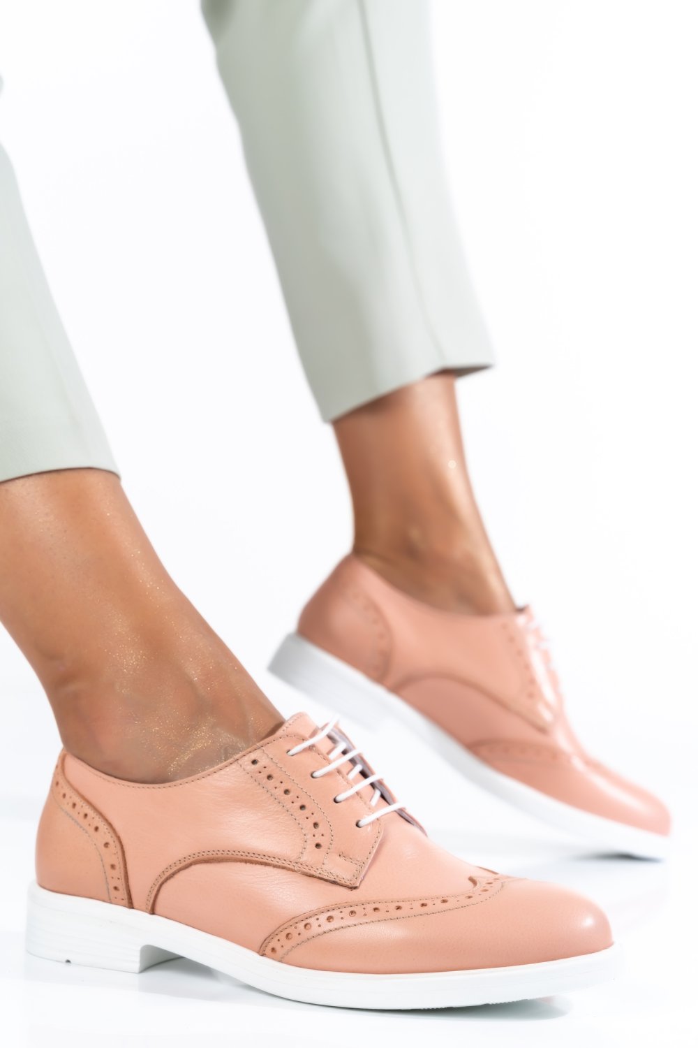 PANTOFI CASUAL FEMEI PIELE NATURALA ROZ 2SP11698NP