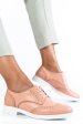Pantofi casual femei piele naturtala roz 2sp11698np