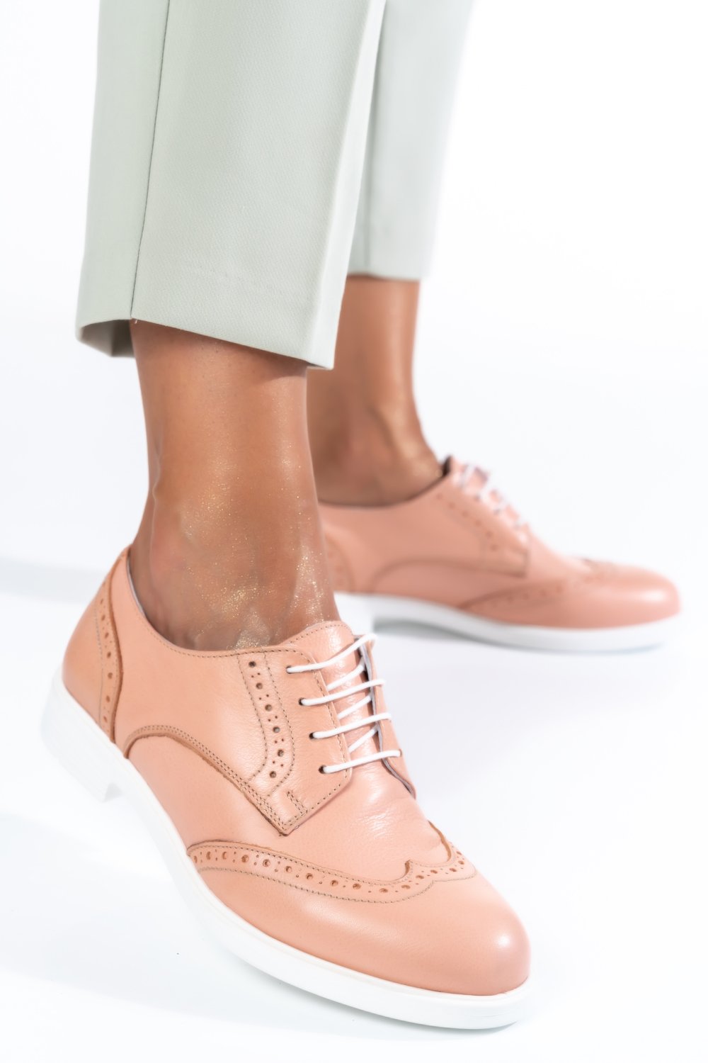 PANTOFI CASUAL FEMEI PIELE NATURALA ROZ 2SP11698NP