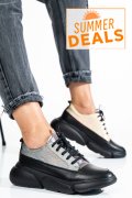PANTOFI SPORT NEGRI PIELE NATURALA 2S7711608NP-HOR
