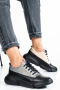 PANTOFI SPORT NEGRI PIELE NATURALA 2S7711608NP-HOR